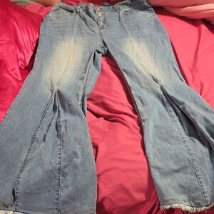 Women's Blue Flared Jeans